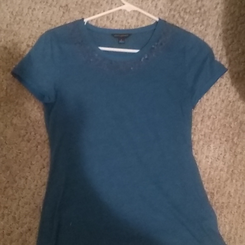 Turquoise Banana Republic shirt